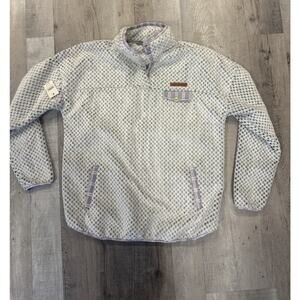Simply Southern Pullover Womens 2XL Gray Plaid Fuzzy Sherpa Quarter Snap Jacket